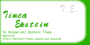 timea epstein business card
